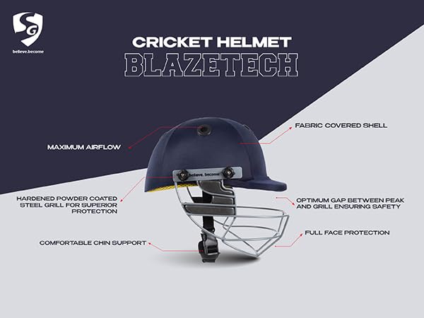 Cricket Helmet SG BLAZETECH Small